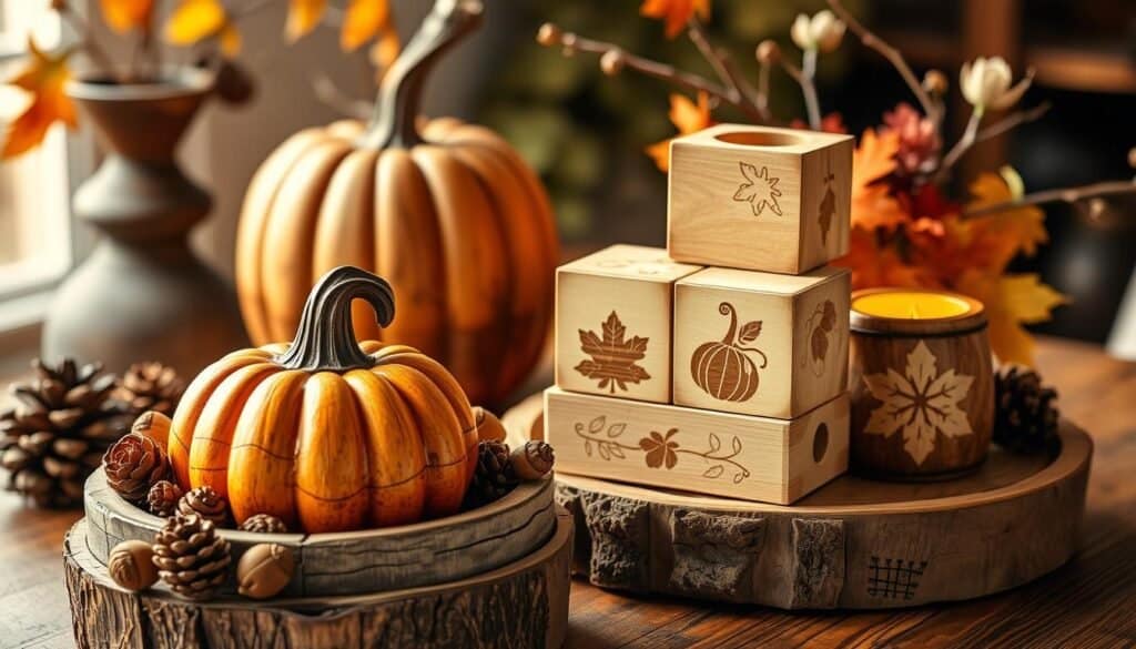 autumn wooden decor