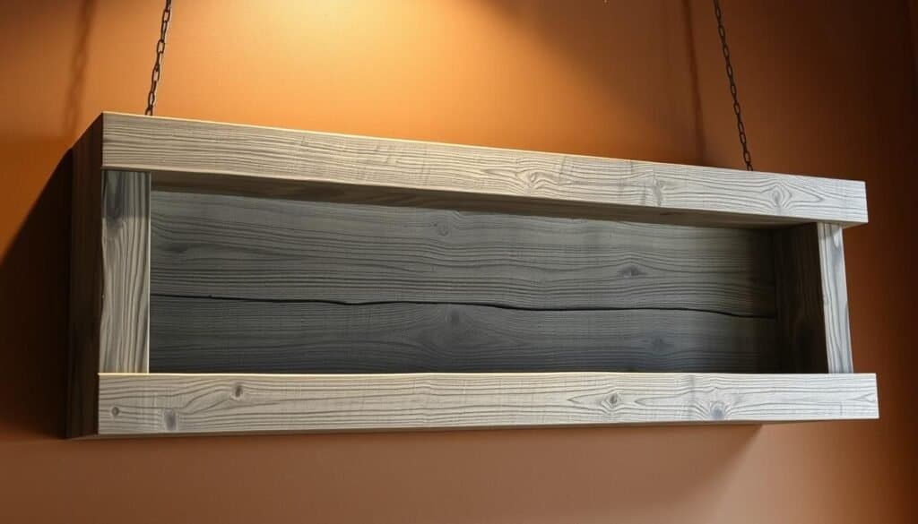 barn wood floating shelves