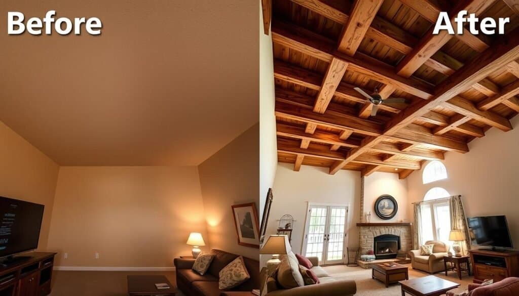 before and after beam installations