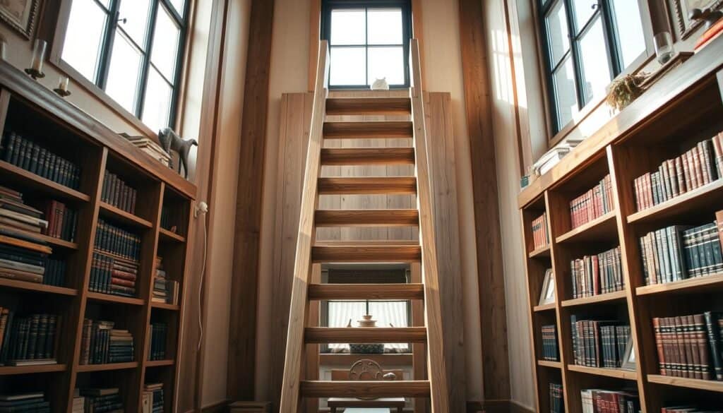 bookshelf ladder