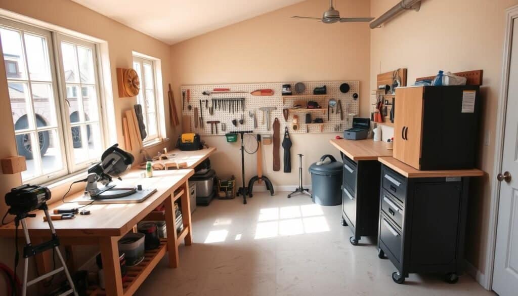 budget-friendly home workshop setup