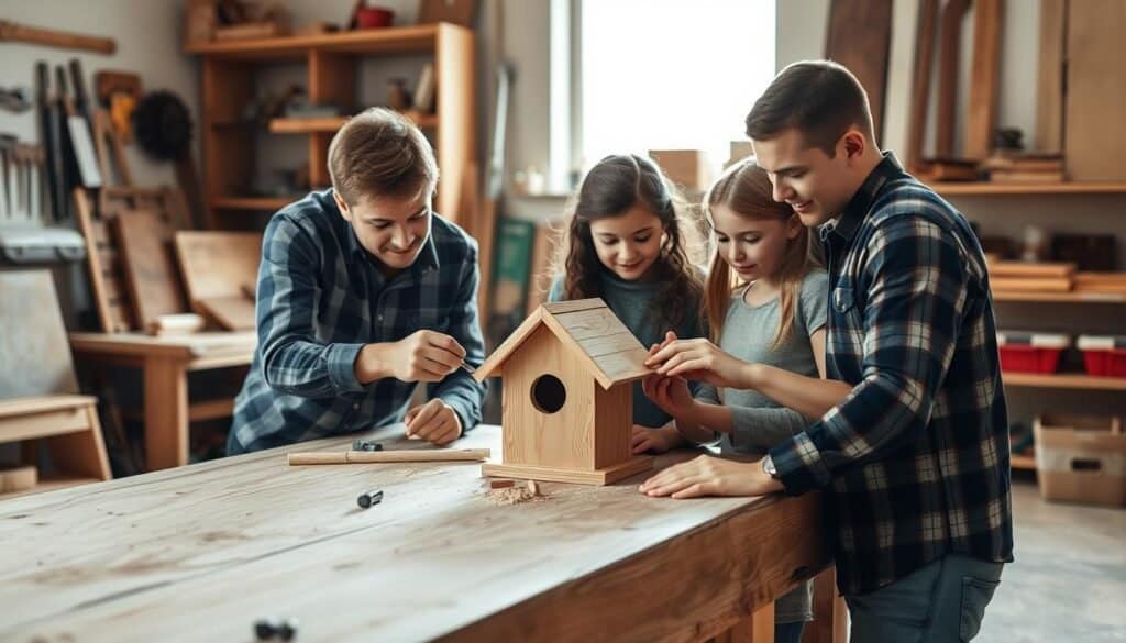 collaborative family woodworking projects