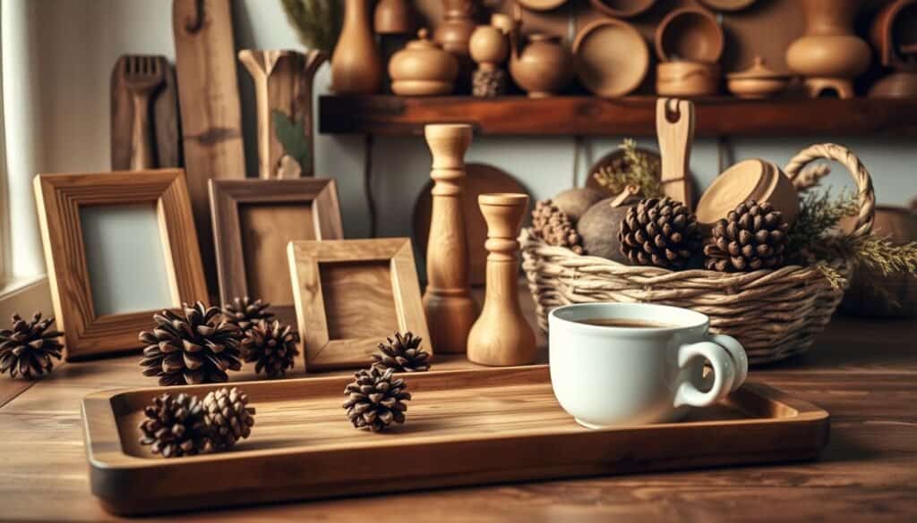 comfortable wooden accessories