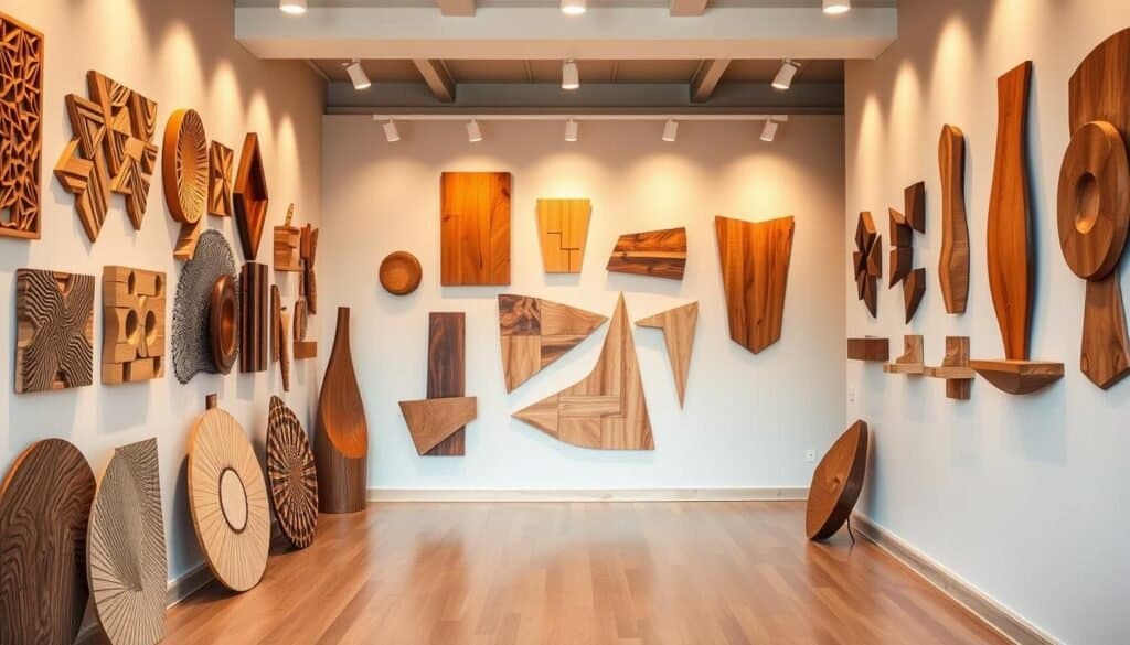 contemporary wood wall art