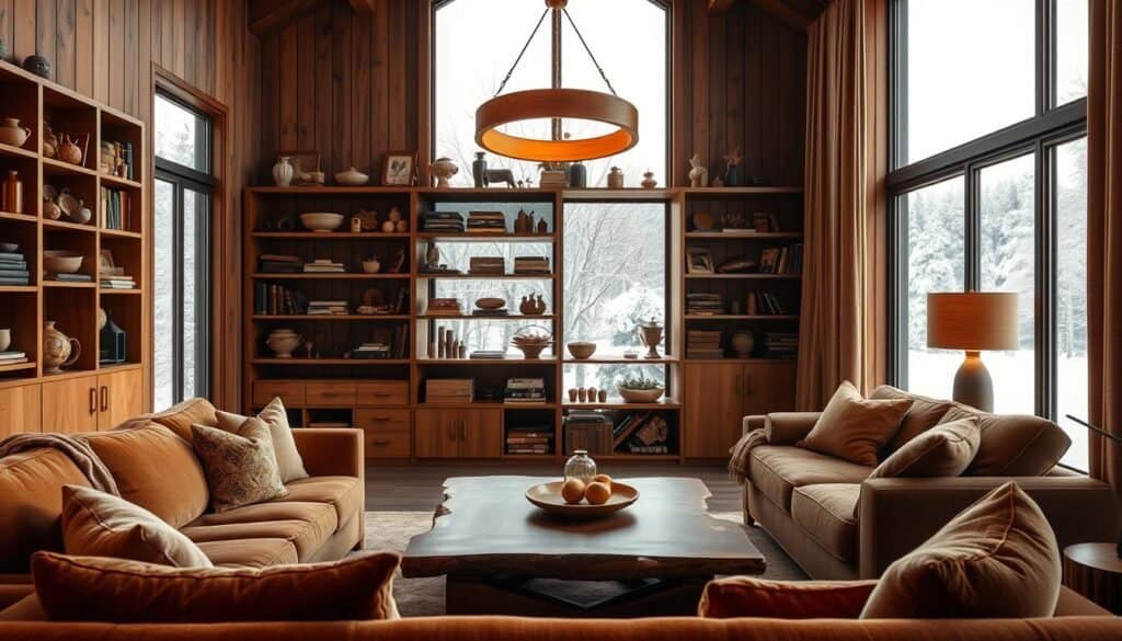 cozy wooden elements