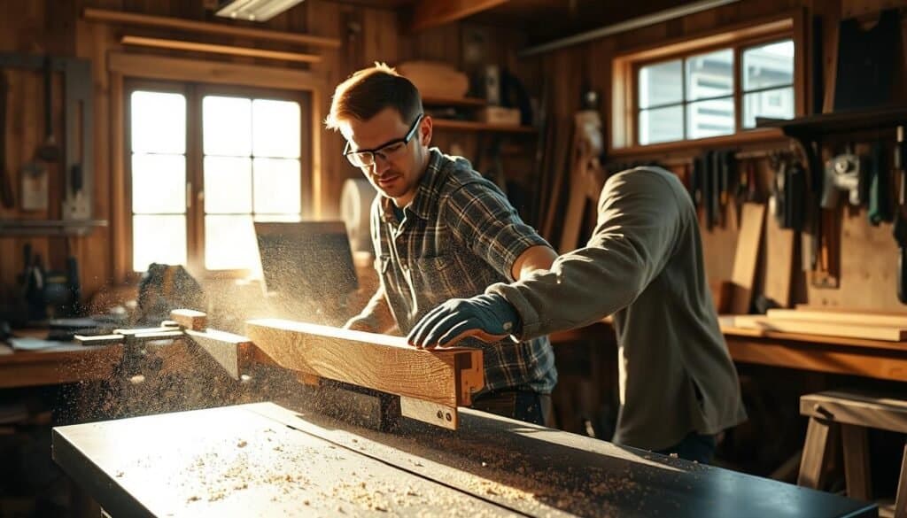 cutting hardwoods