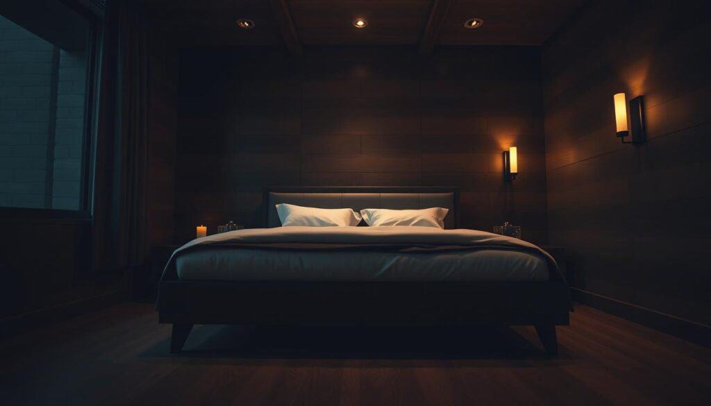 dark wood bed frames