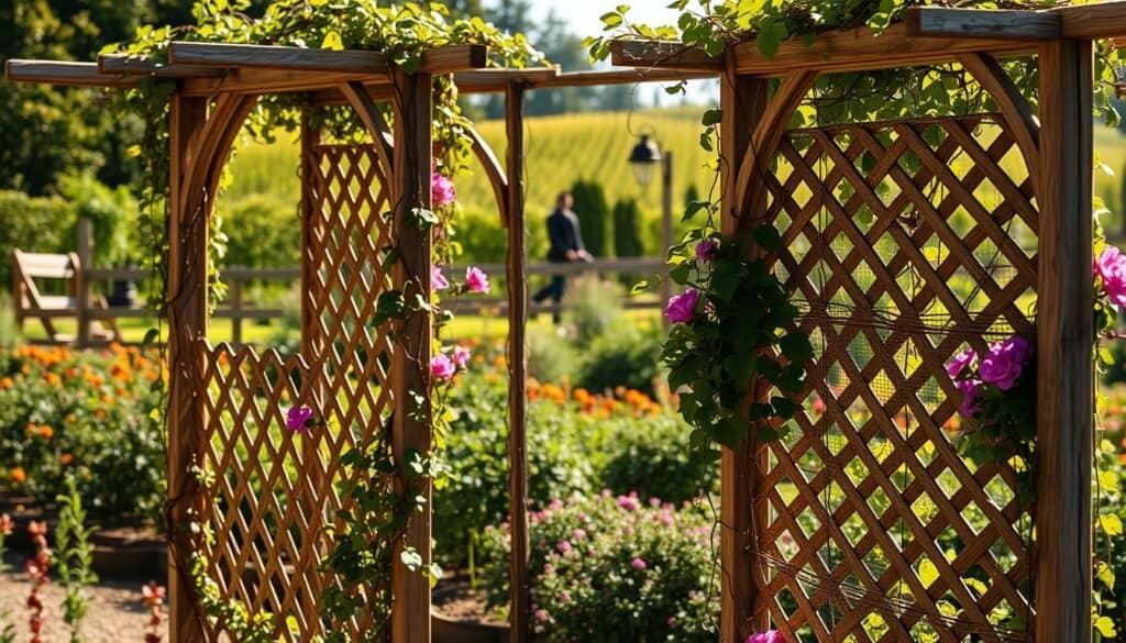decorative garden trellises