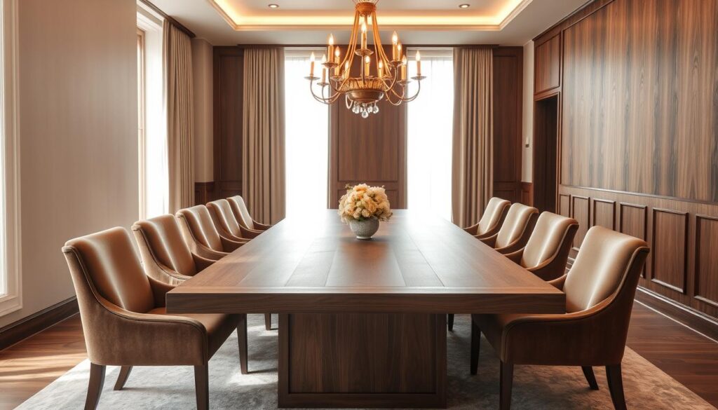 dining room wood finishes elegance