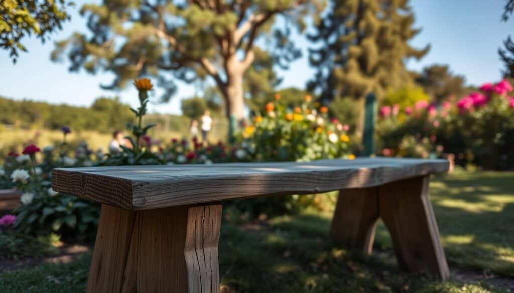 diy bench outdoor