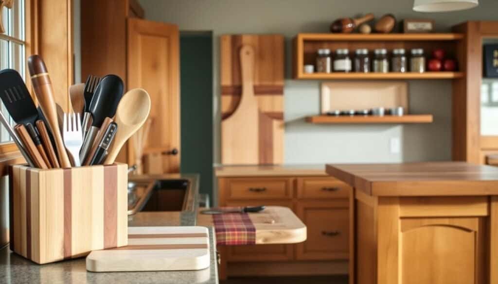 diy kitchen wood accents