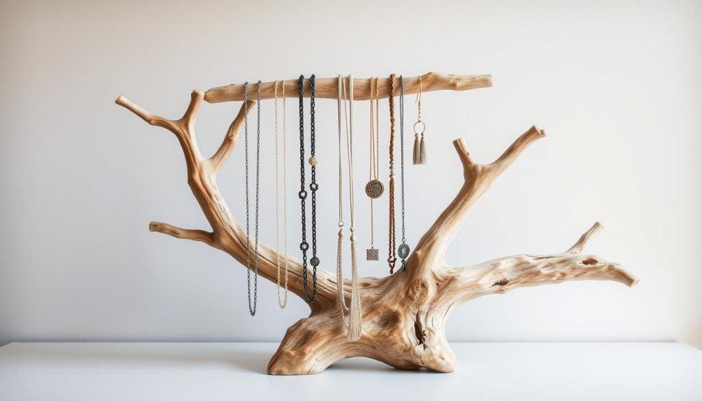 driftwood jewelry organizer
