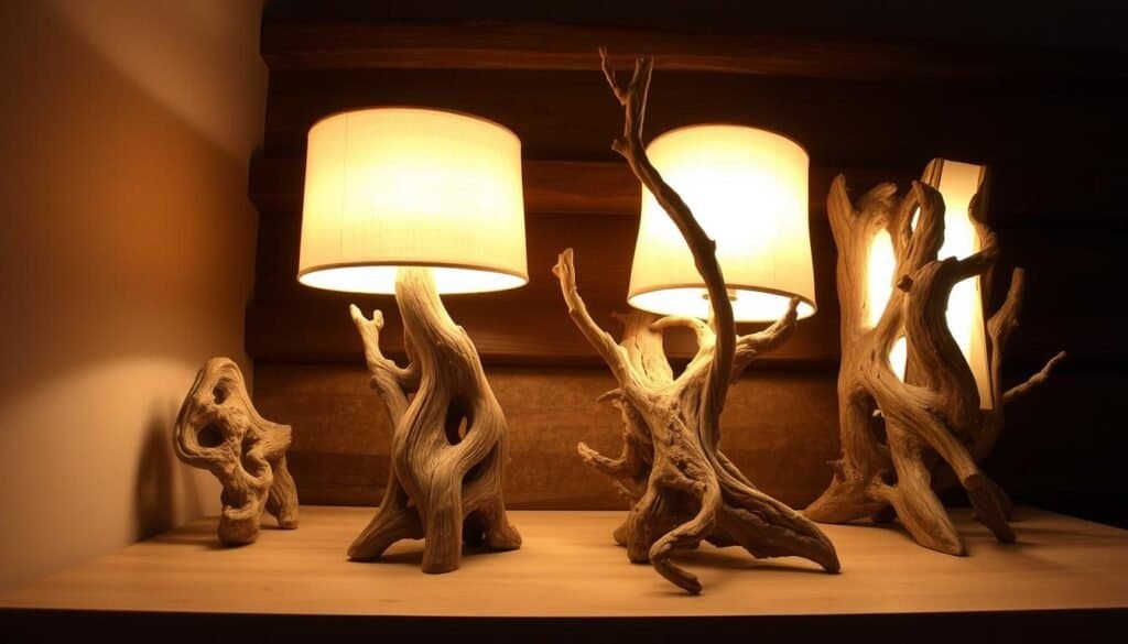 driftwood lamps