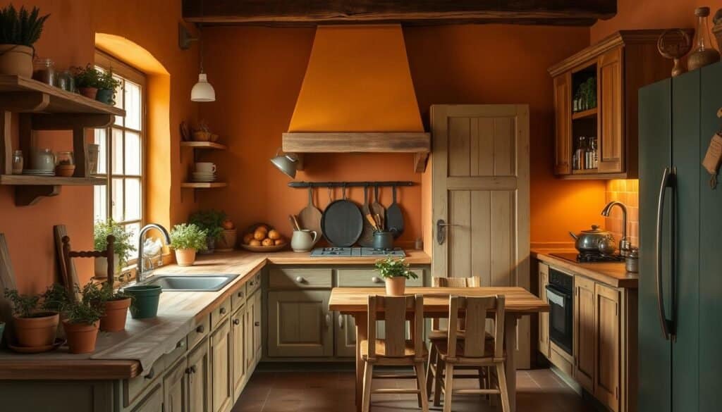 earthy kitchen color palette