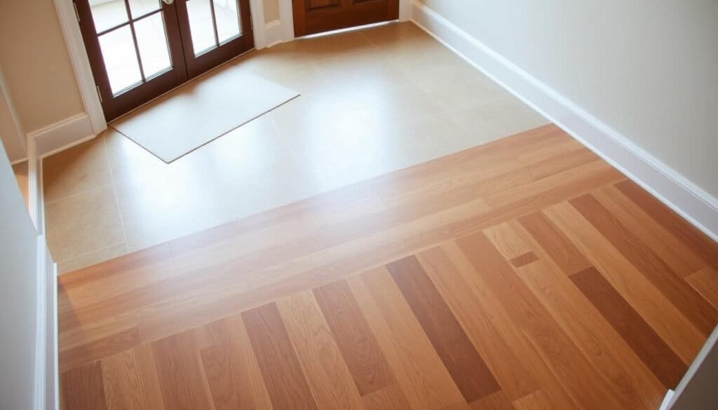 entryway floor transition ideas