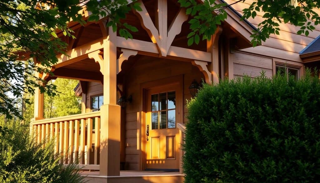 exterior wood accents