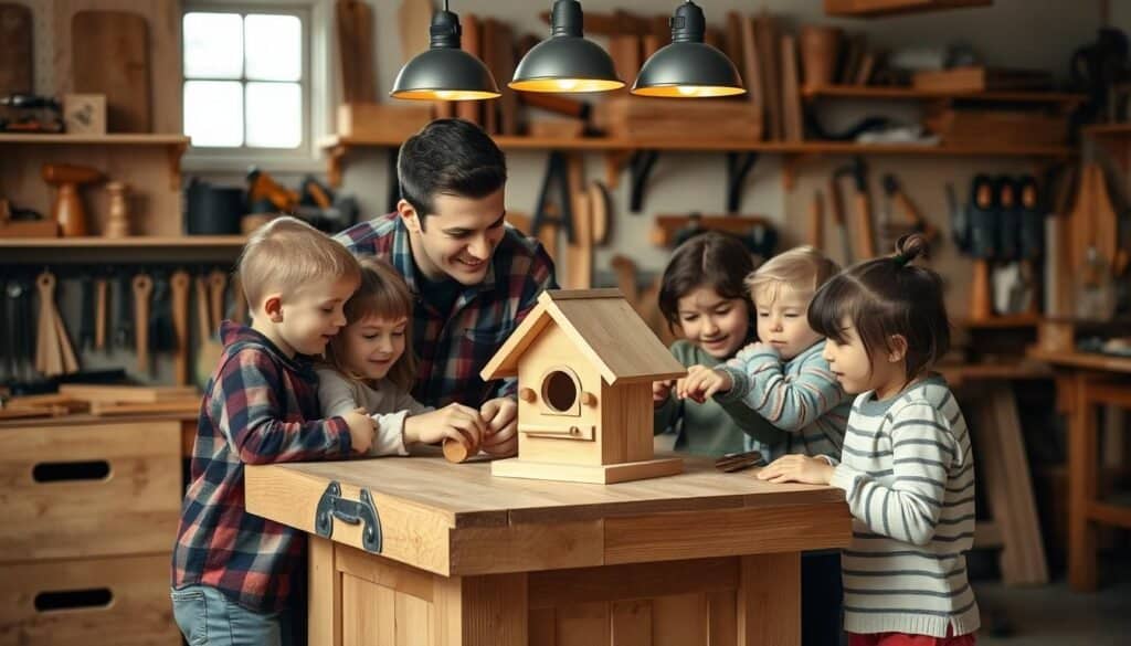 family woodworking project