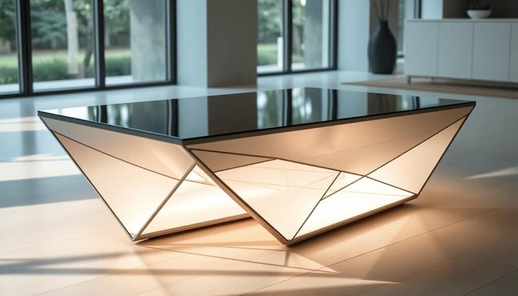 geometric coffee table