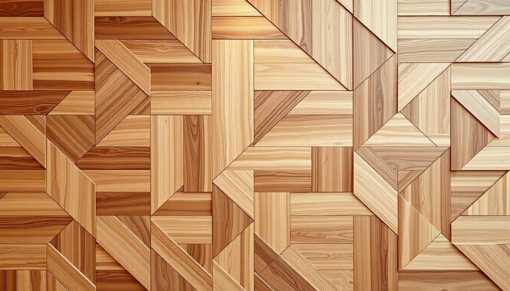geometric wood wall designs