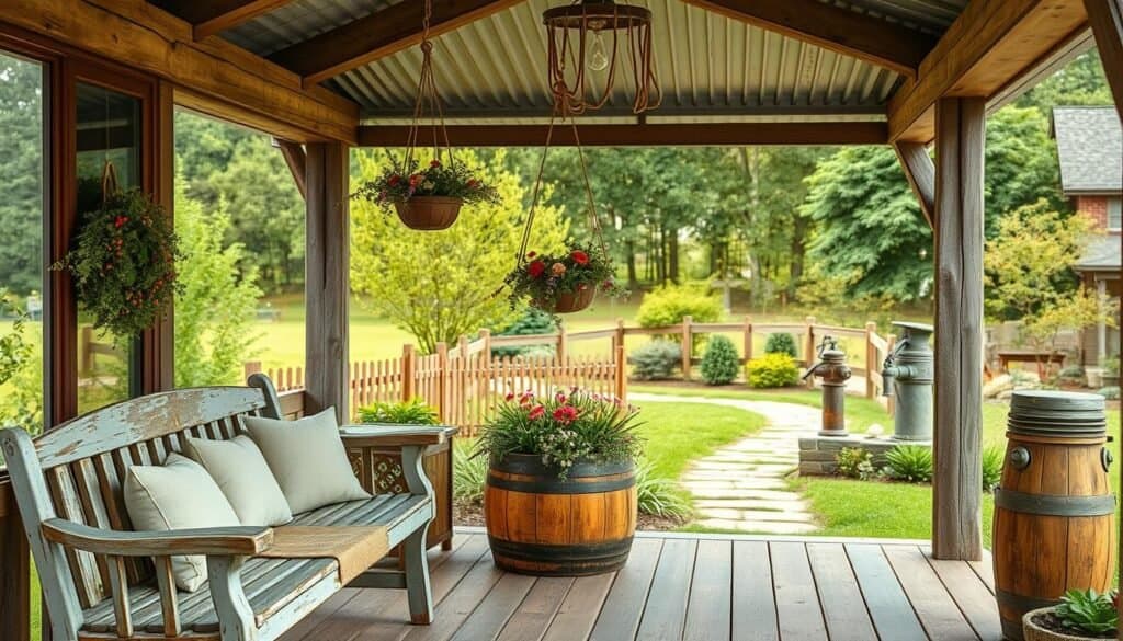 handmade farmhouse outdoor decor