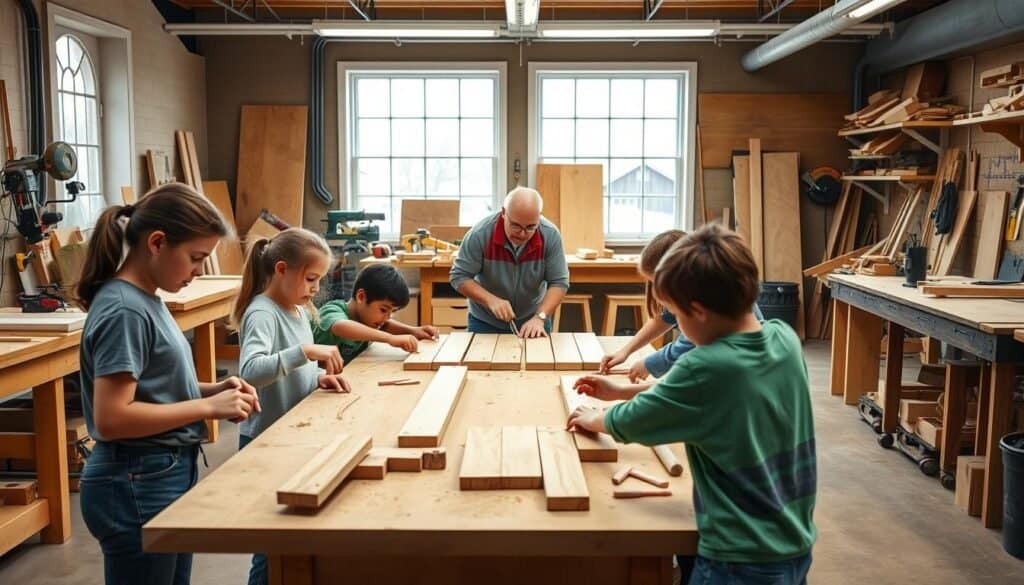 hands-on woodworking projects for young learners