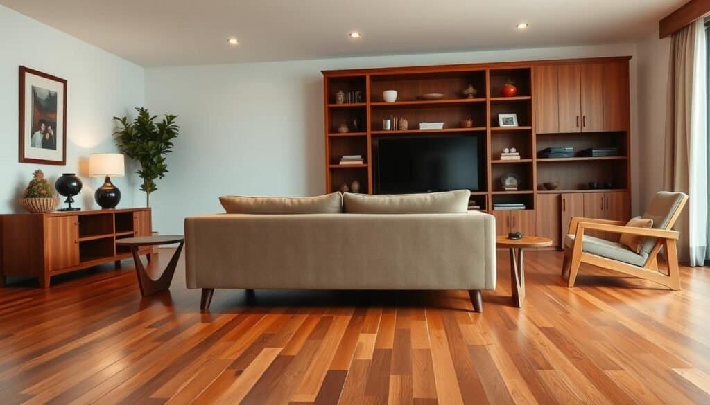 harmonizing hardwood floors with wooden furniture