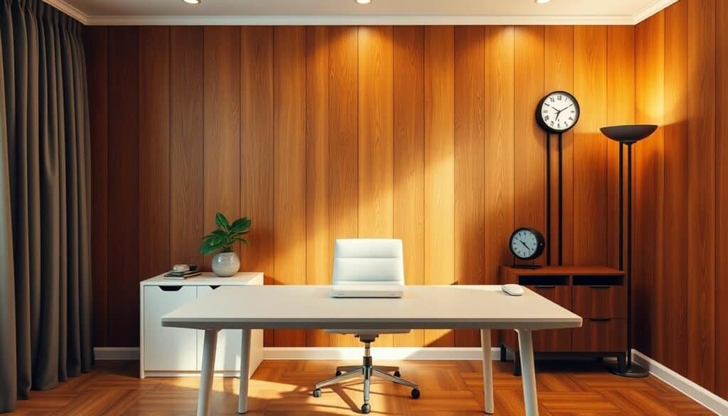 home office wood finishes