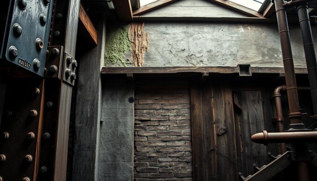 industrial metal accents