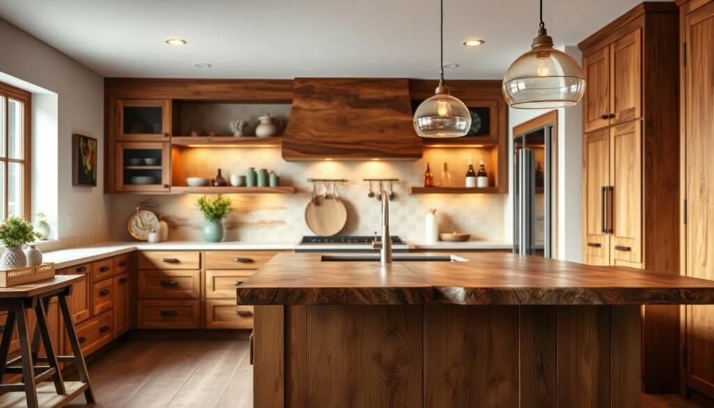 island wood accents