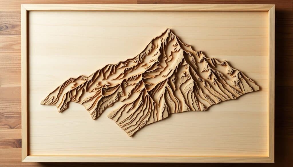 laser cut map art