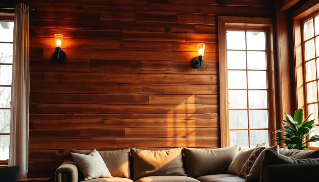 lighting for wood walls