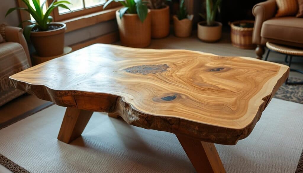 live edge coffee table