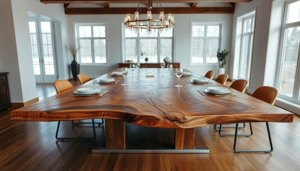 live edge dining table
