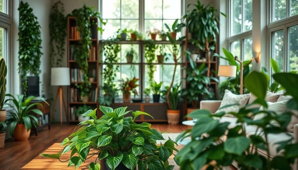living room plants