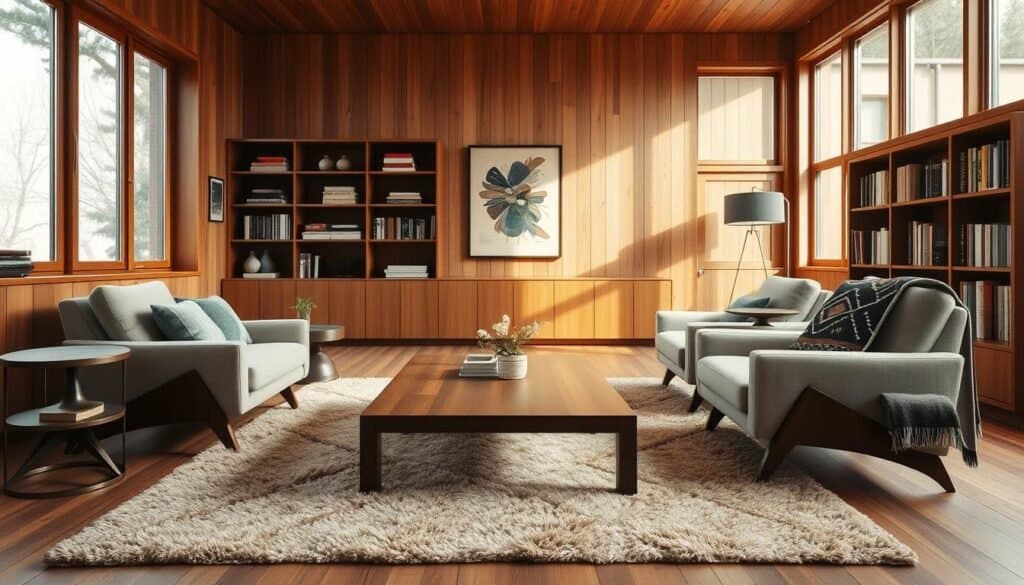 mid-century modern wood designs