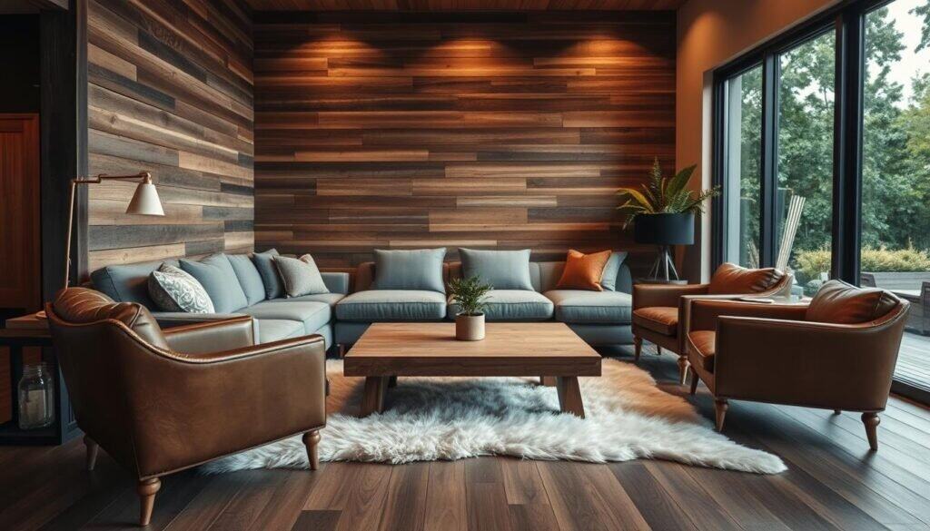 mixing modern and rustic furniture