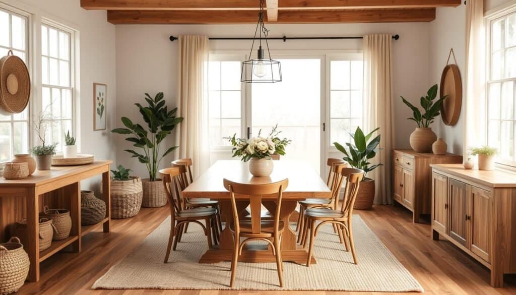 modern farmhouse dining room decor