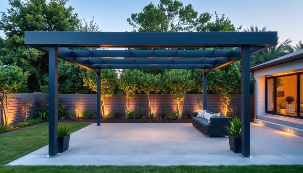 modern minimalist pergola designs