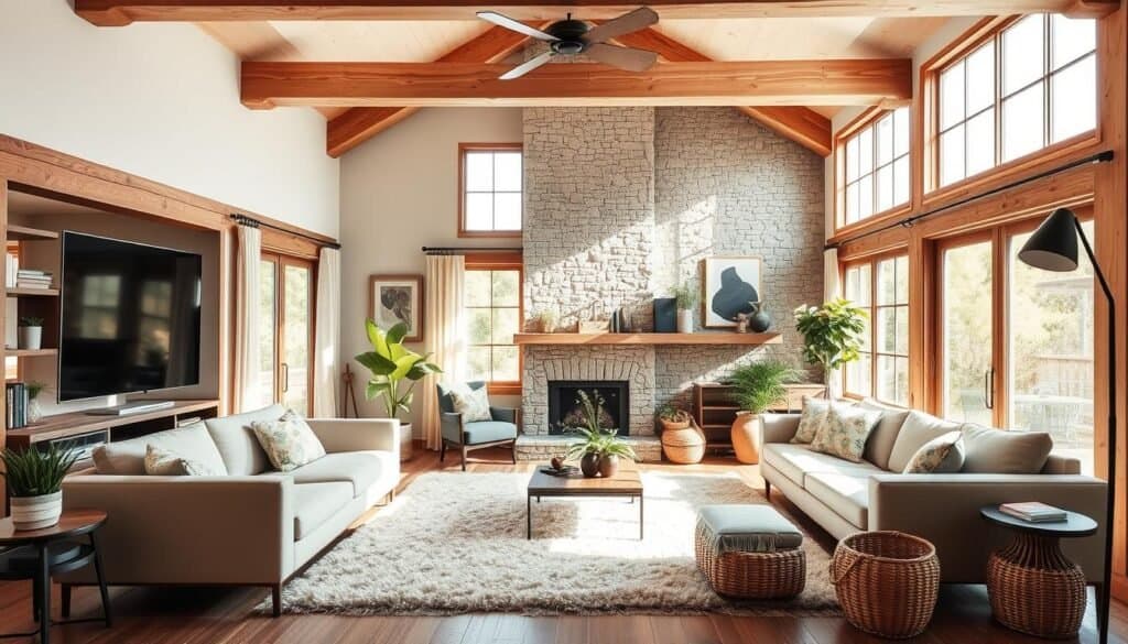 modern-rustic fusion interior design