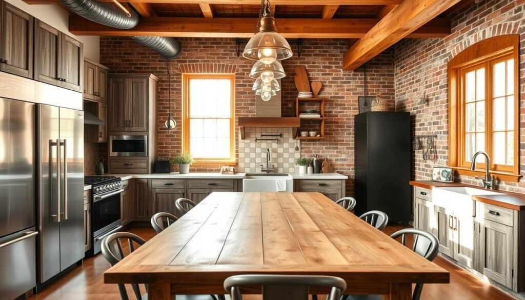 modern rustic kitchen