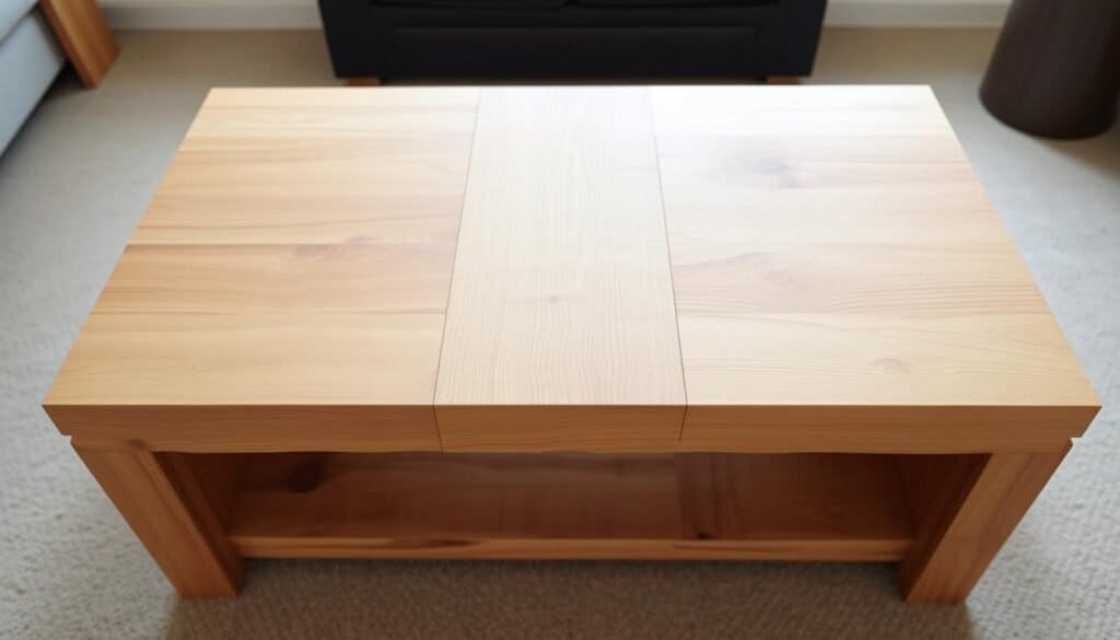 modern wood coffee table construction