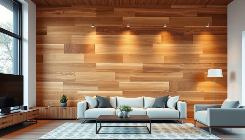 modern wood wall accents