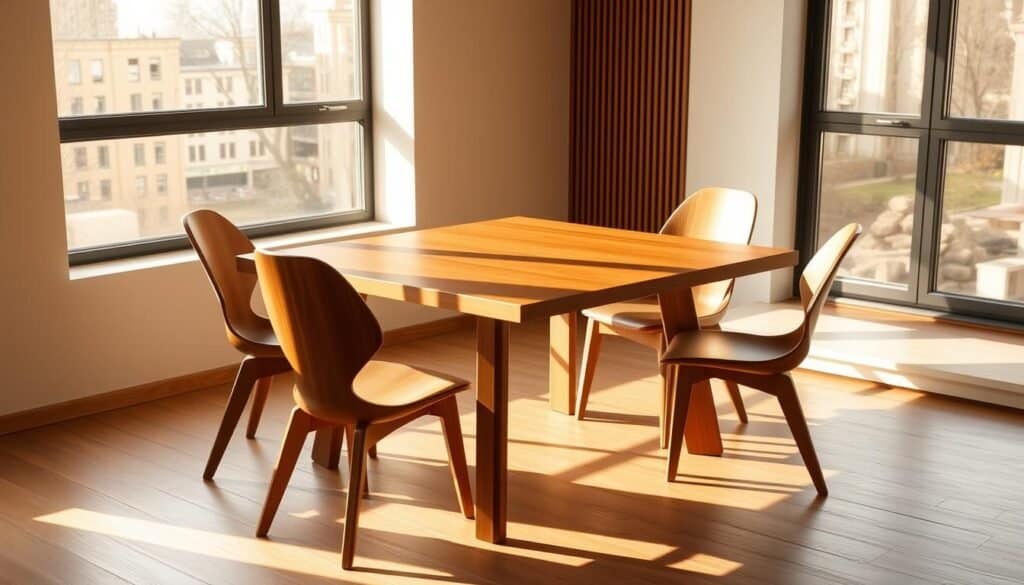 modern wooden dining tables and chairs