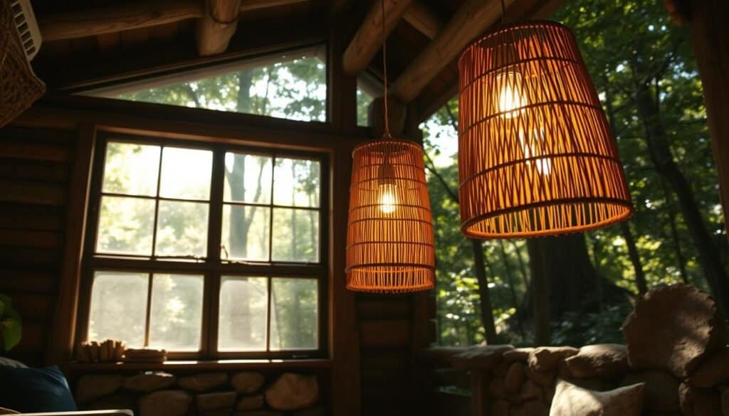 natural material lighting