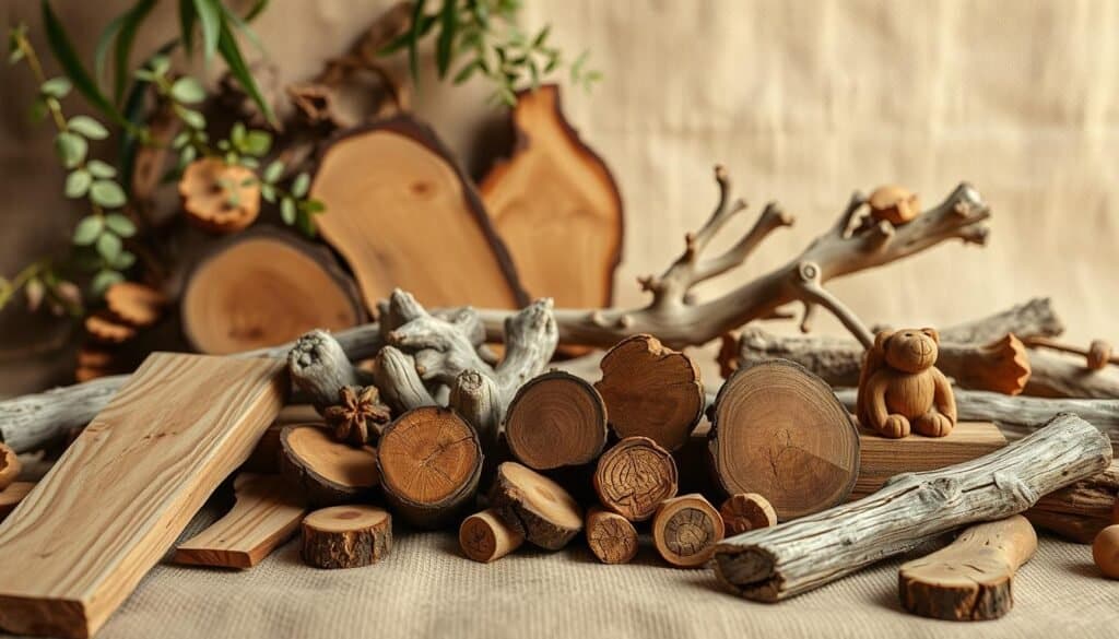 natural wood elements