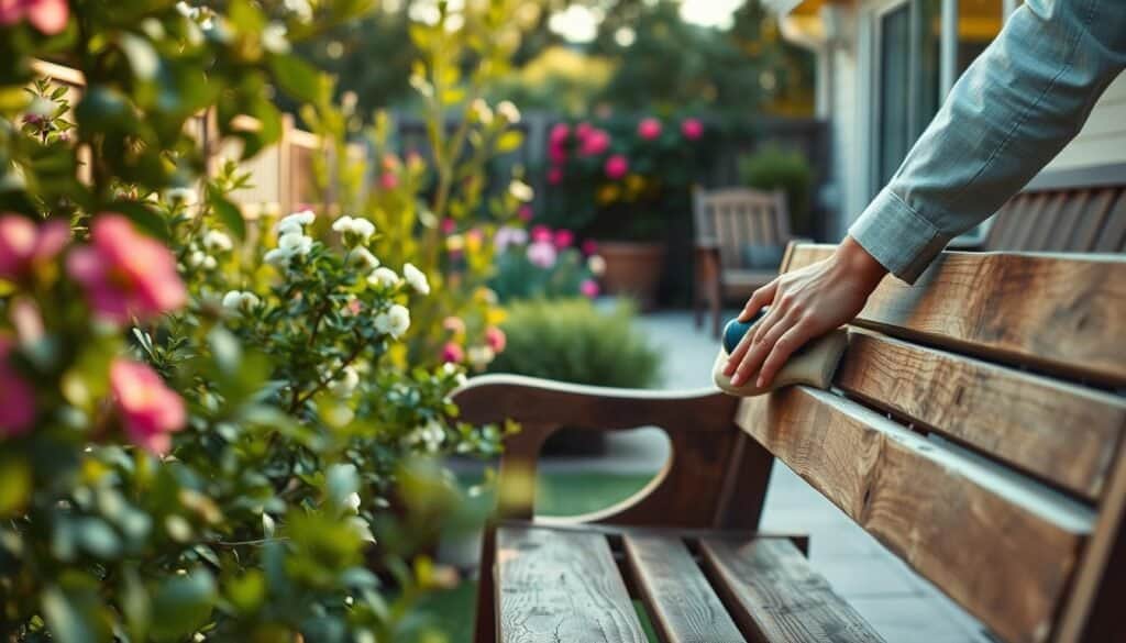 outdoor wood furniture maintenance