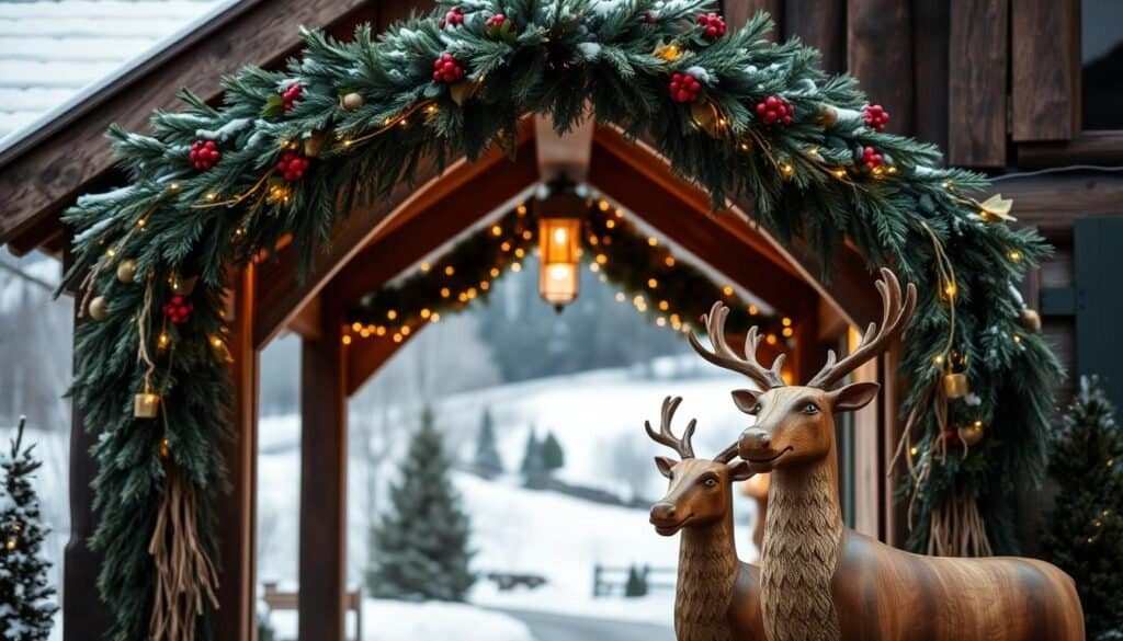 outdoor wooden holiday decor