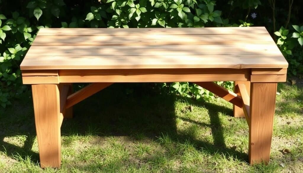 pallet wood garden table