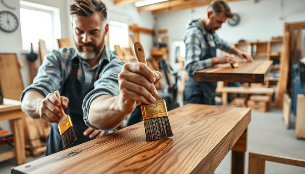 professional wood staining techniques