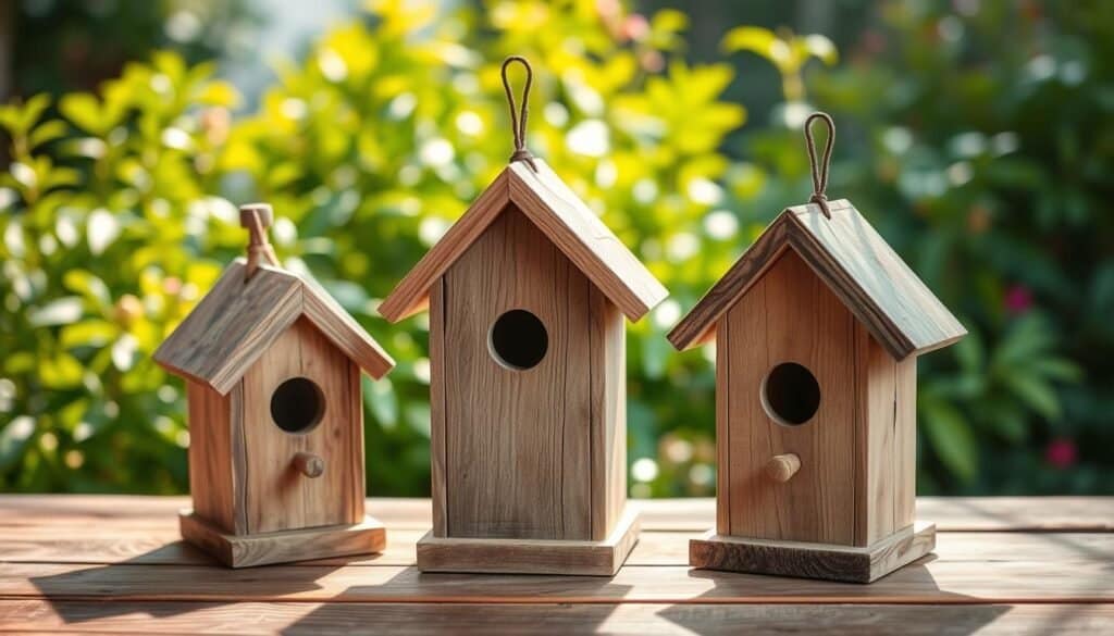 reclaimed wood bird houses